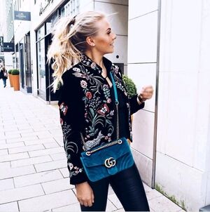 ZARA Velvet Blazer Women's Embroidered Floral Kimono‎ Jacket Small